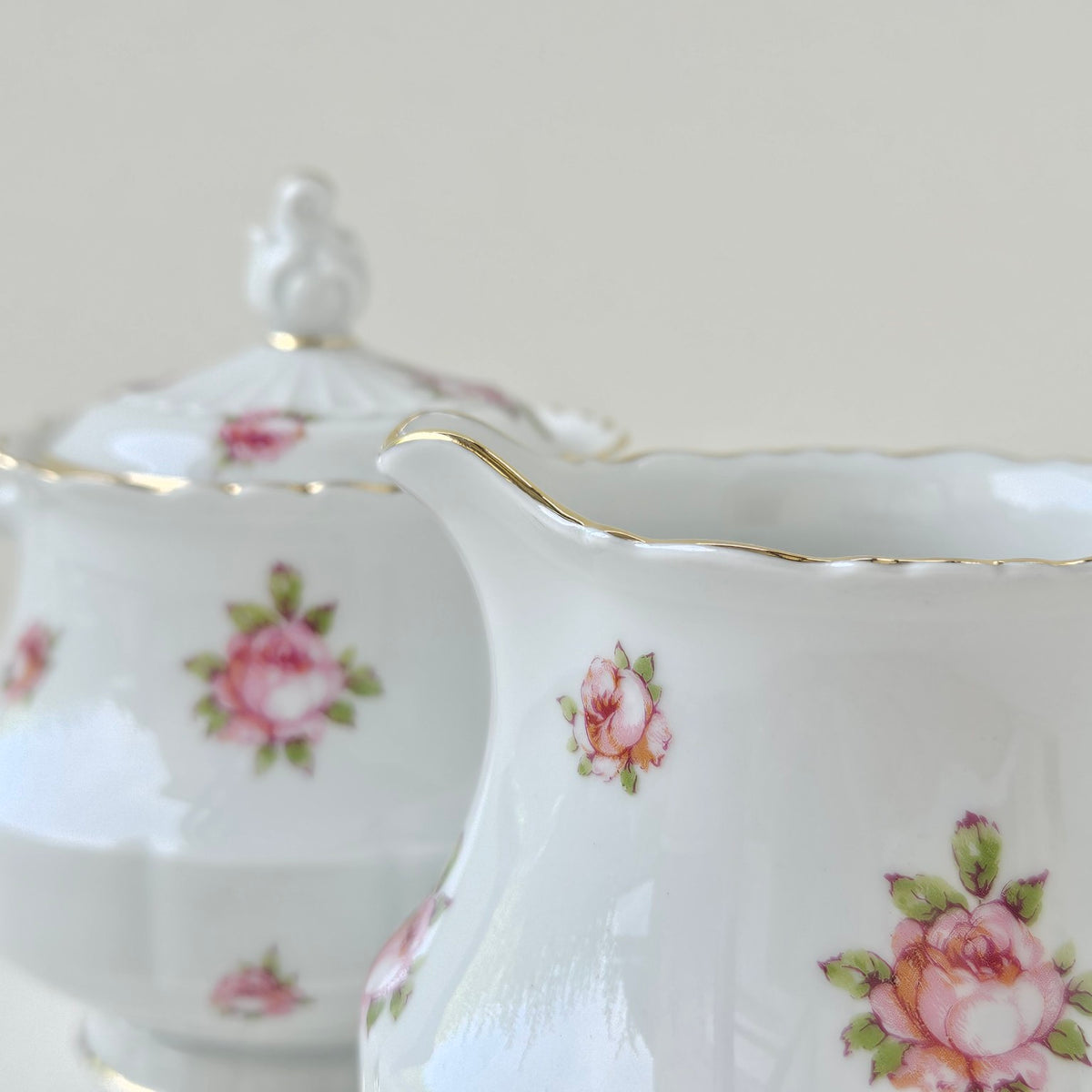 Sucrier couvert et crémier – Manufacture Haviland – Limoges, 2e moitié du XXᵉ s.