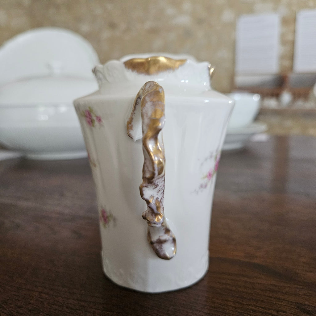Pot à lait – Décor de roses – Porcelaine de Limoges