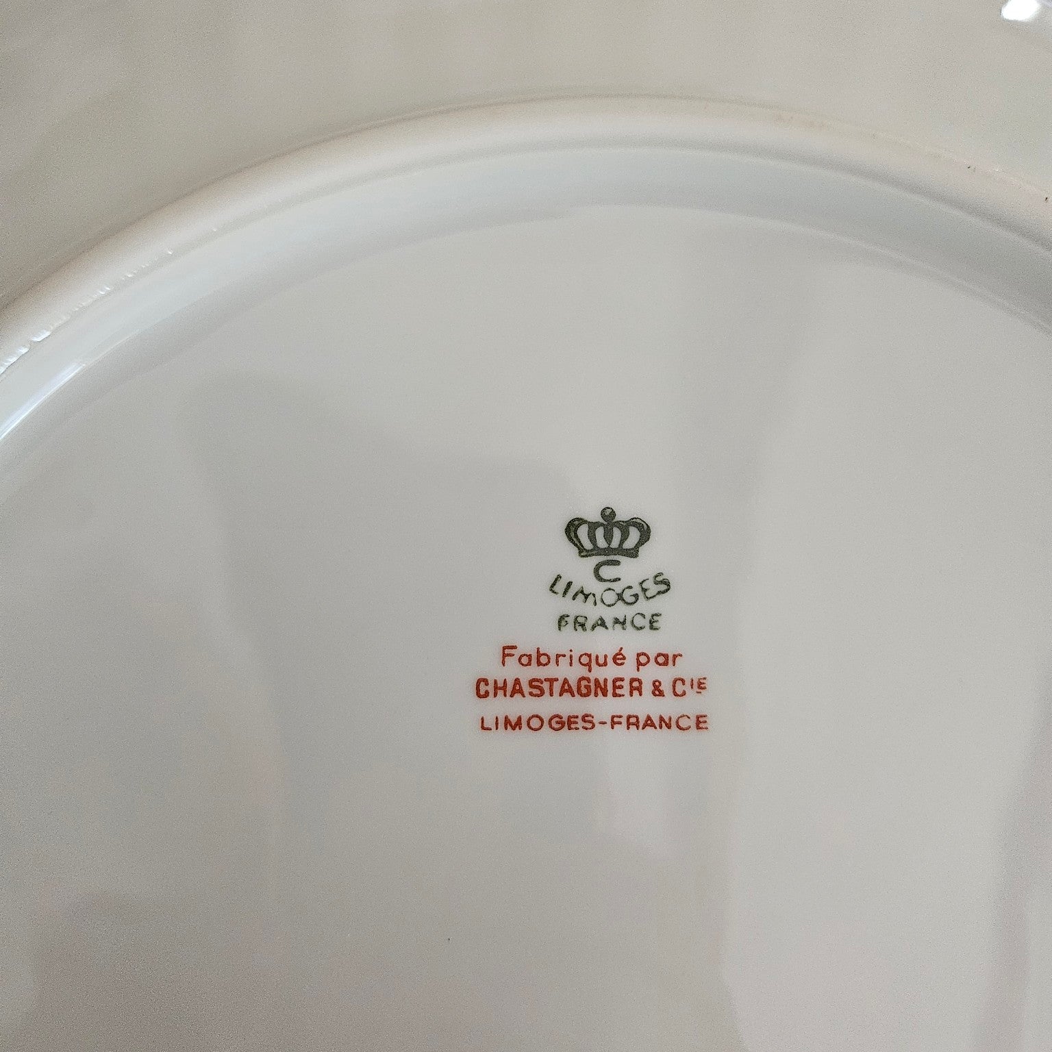 Serving dish – Gold trim – Chastagner