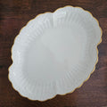 Plat de service ovale – Filet or – Chastagner