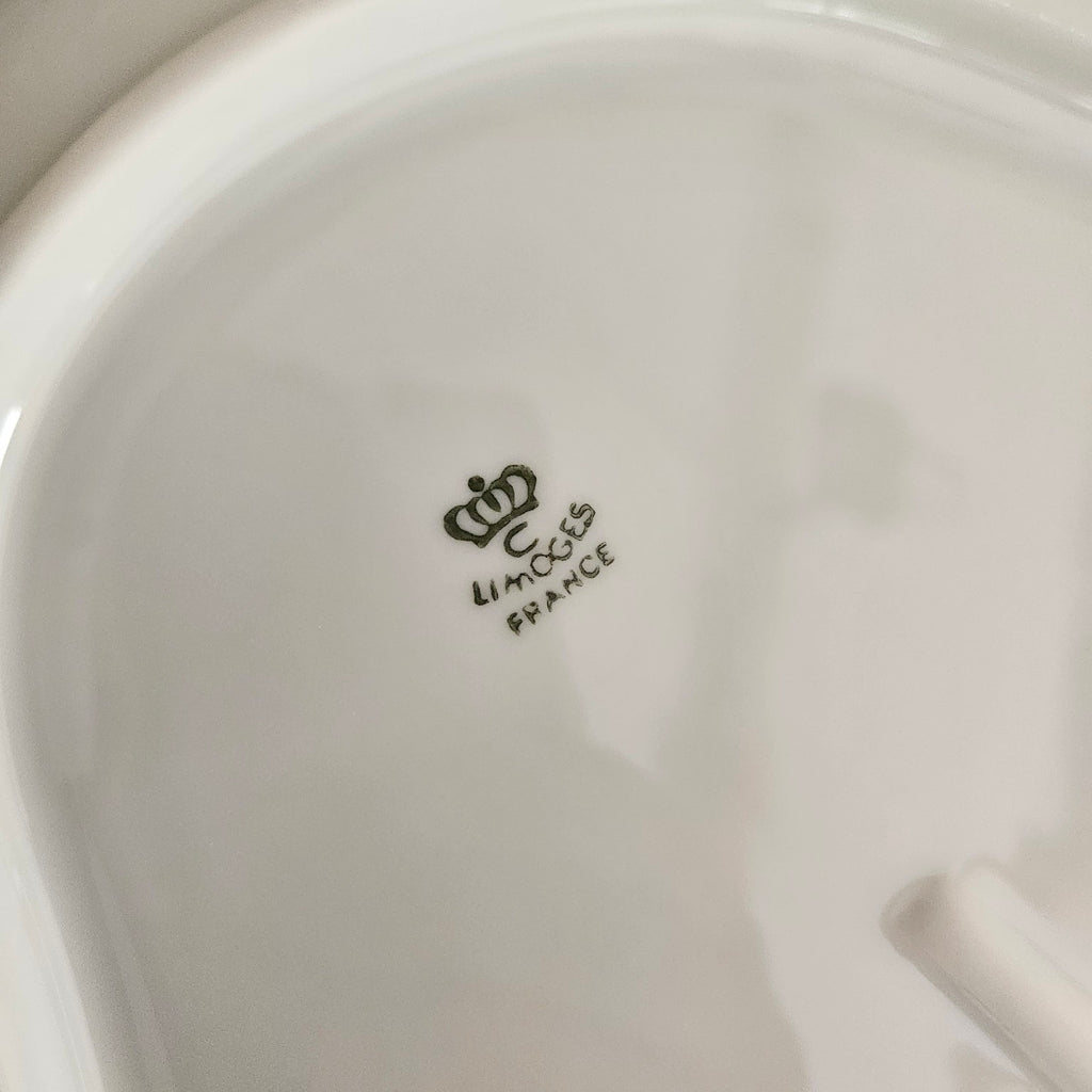 Plat de service ovale – Filet or – Chastagner