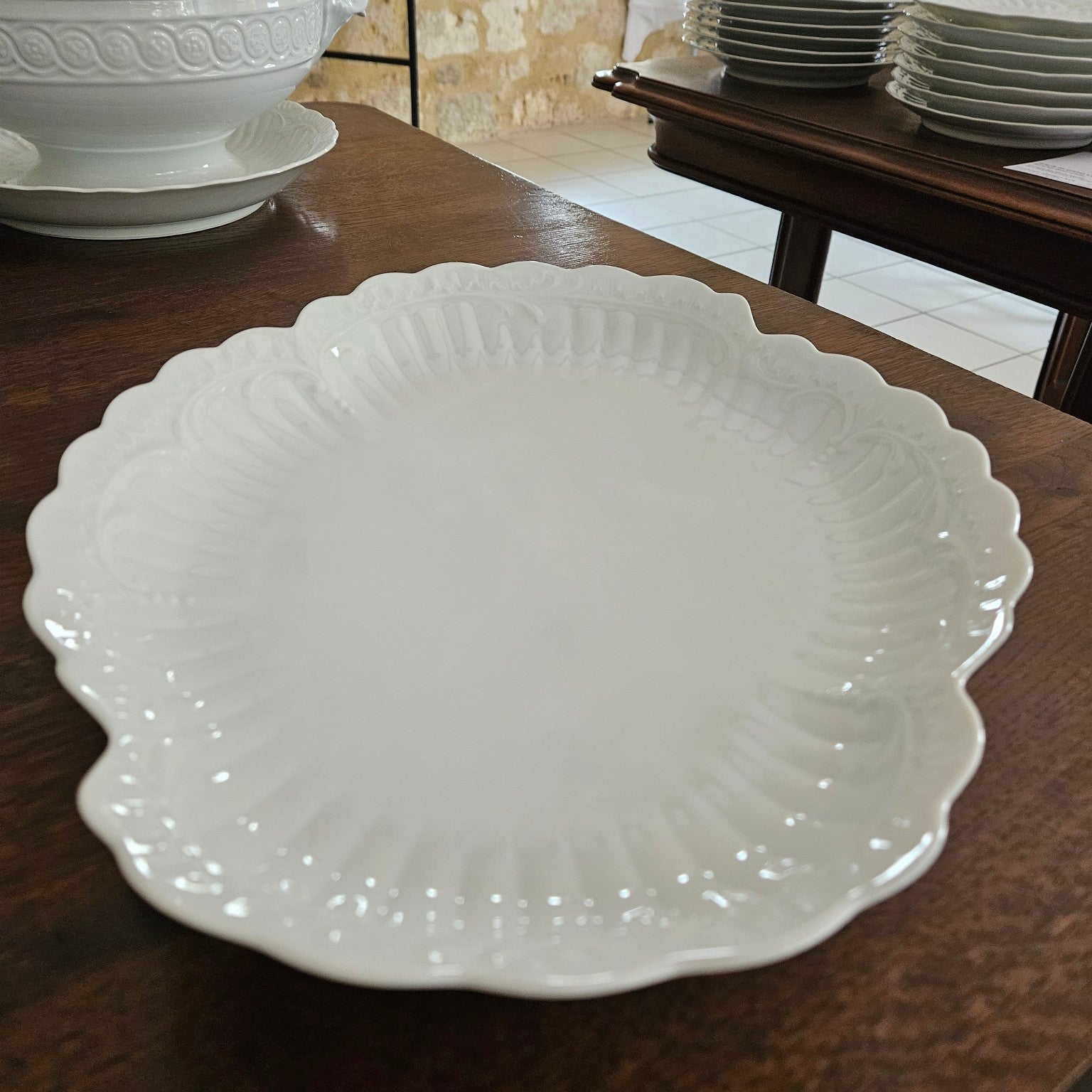 Grand plat de service ovale – Chastagner