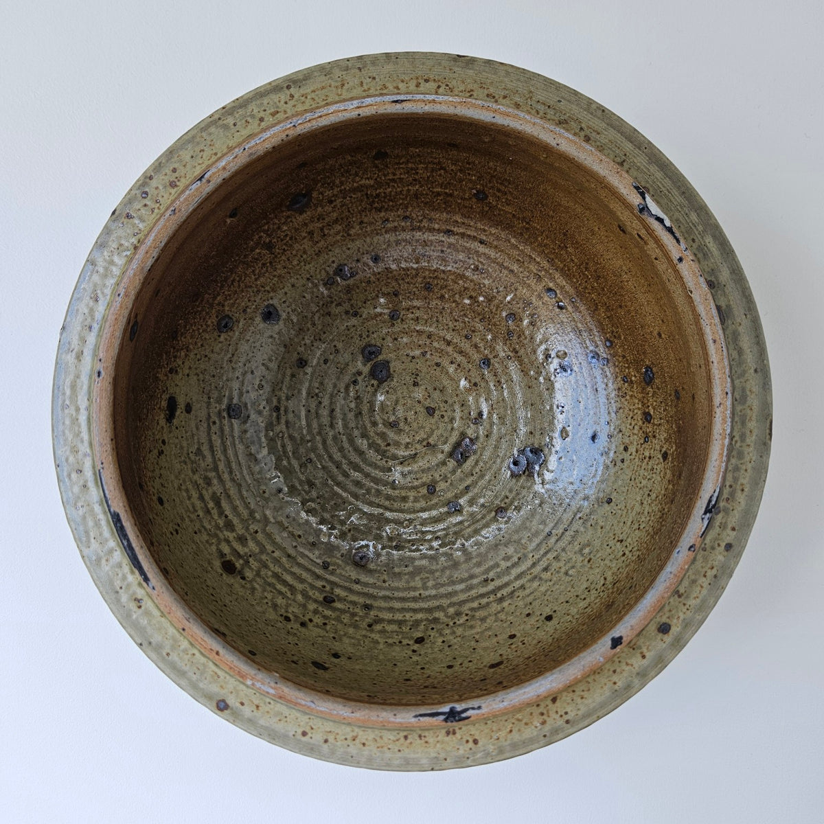 Pot couvert en grès émaillé – France, v. 1970