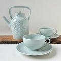 Tête-à-tête en porcelaine céladon – Manufacture Haviland – Limoges, XXIe s.