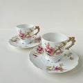 Paire de tasses à café – Manufacture Frères Plainemaison – Limoges, v. 1885-1900