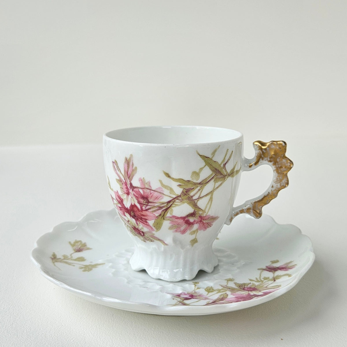 Paire de tasses à café – Manufacture Frères Plainemaison – Limoges, v. 1885-1900
