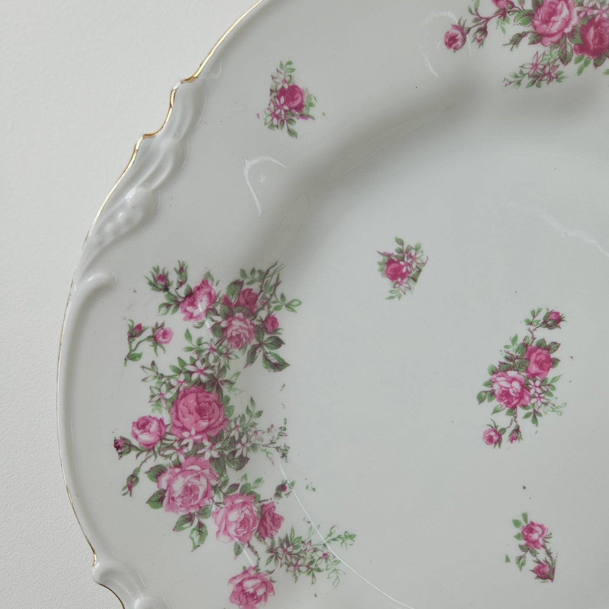 Plat de service ancien – Manufacture Jean Pouyat – Limoges, v. 1900