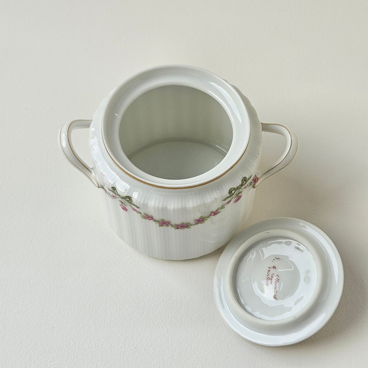 Petit sucrier couvert – Manufacture Théodore Haviland – Limoges, v. 1914