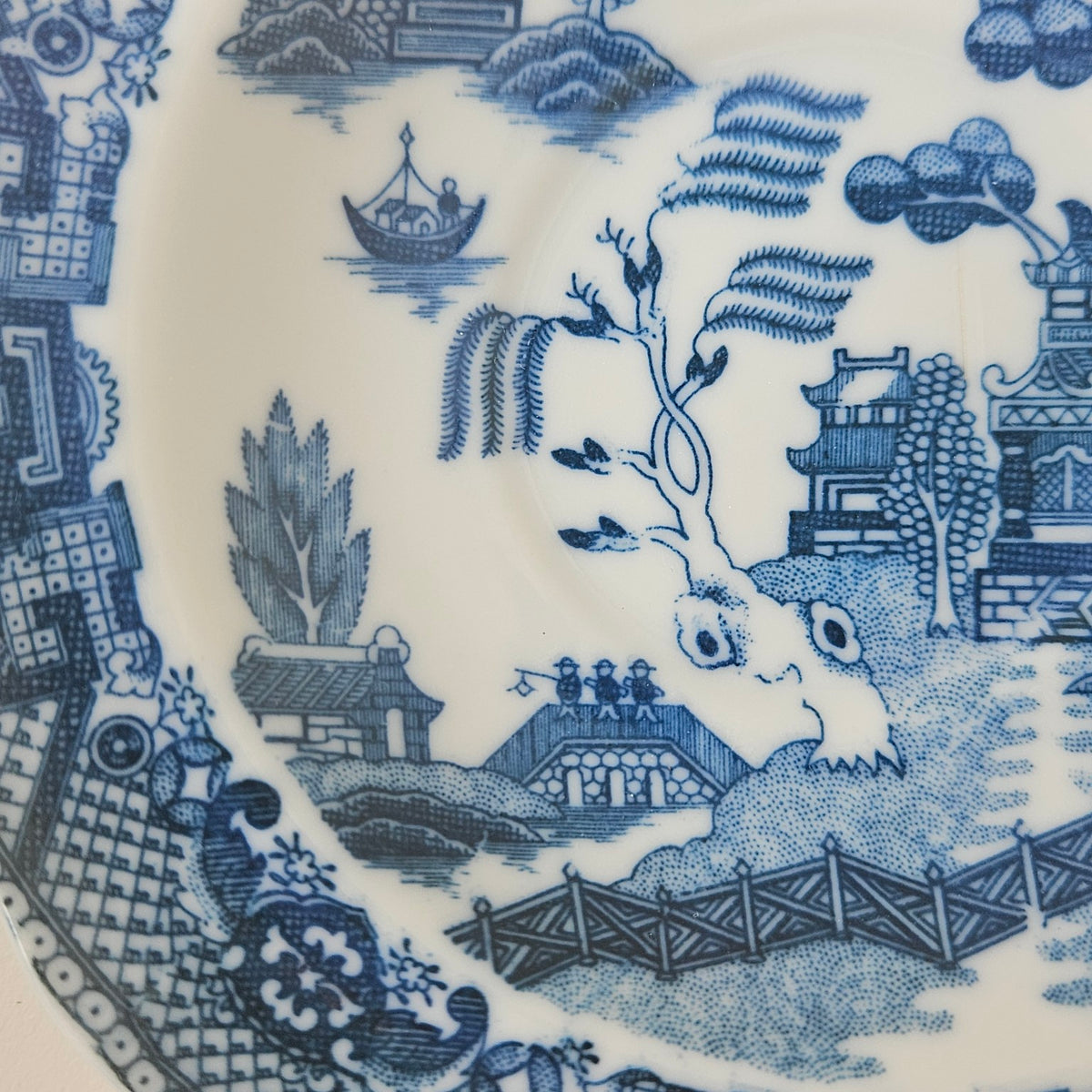 Petite coupelle en porcelaine – Blue Willow – Angleterre, fin du XXe s.