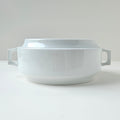 Soupière ronde moderniste en porcelaine blanche – Limoges, vers 1970-1980