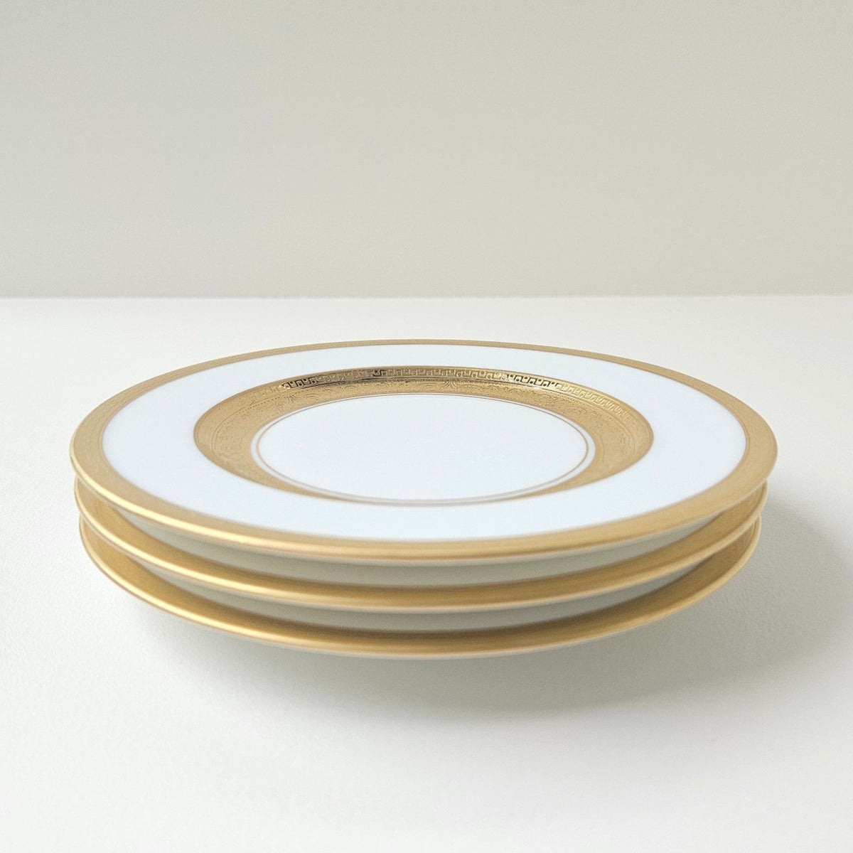 Trois assiettes à pain – Incrustation – Manufacture Haviland – Limoges, XXIe s.