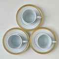 Trois tasses à café et leurs soucoupes – Manufacture Haviland – Limoges, XXIe s.