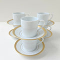 Suite de six tasses à café et leurs soucoupes – Manufacture Haviland – Limoges, XXIe s.