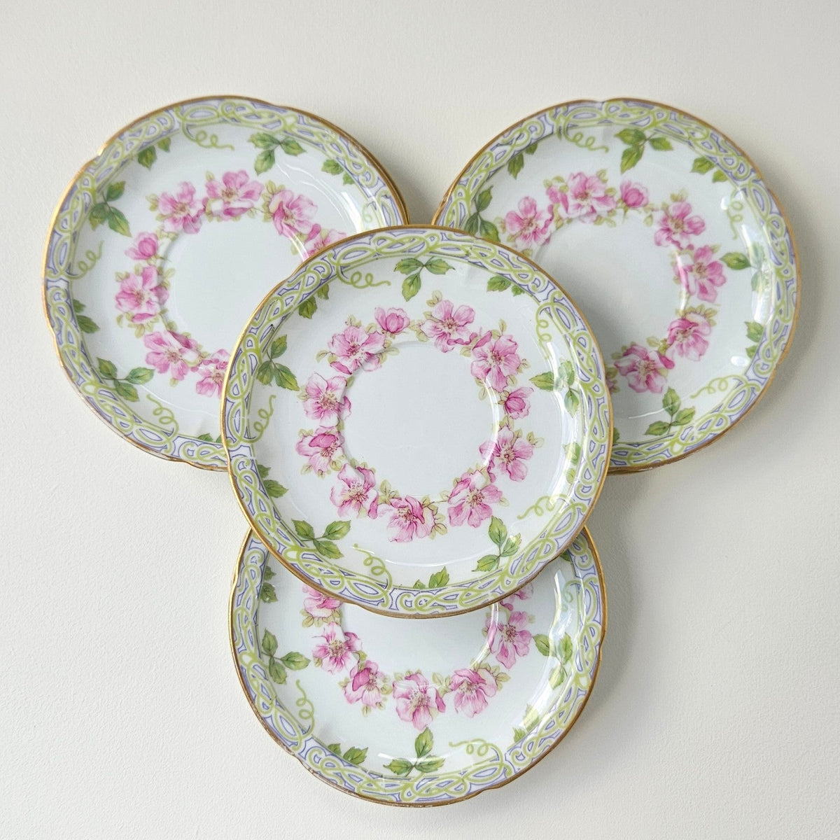 Lot de sept soucoupes – Manufacture Théodore Haviland – Limoges, v. 1895-1905