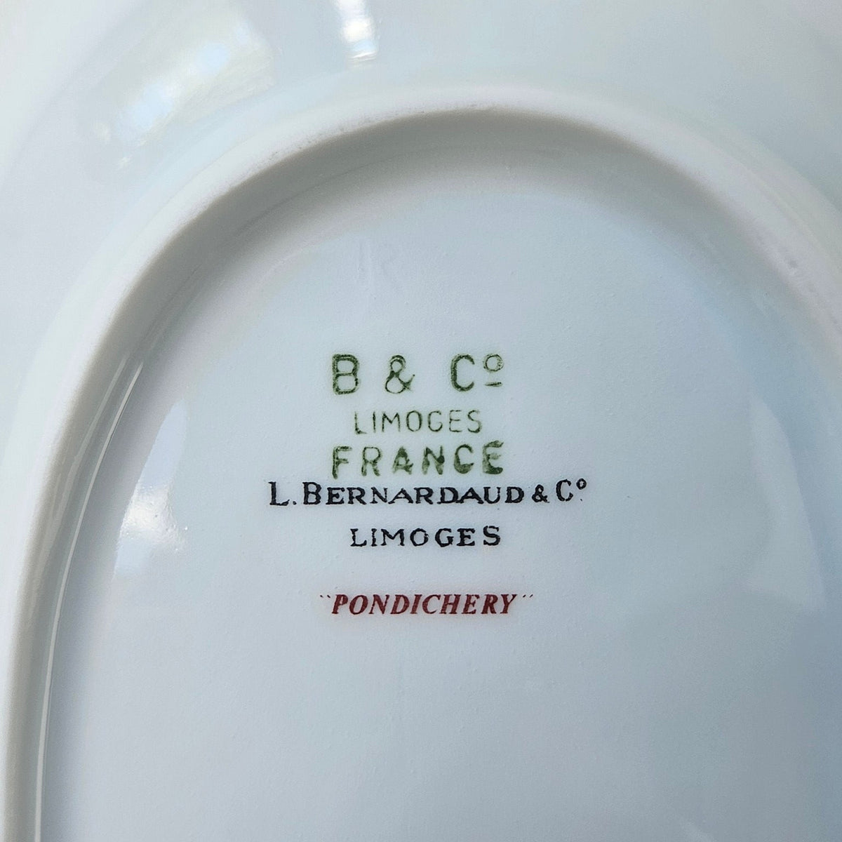 Paire de raviers – Décor Pondichery – Manufacture Bernardaud – Limoges, v. 1970-1980