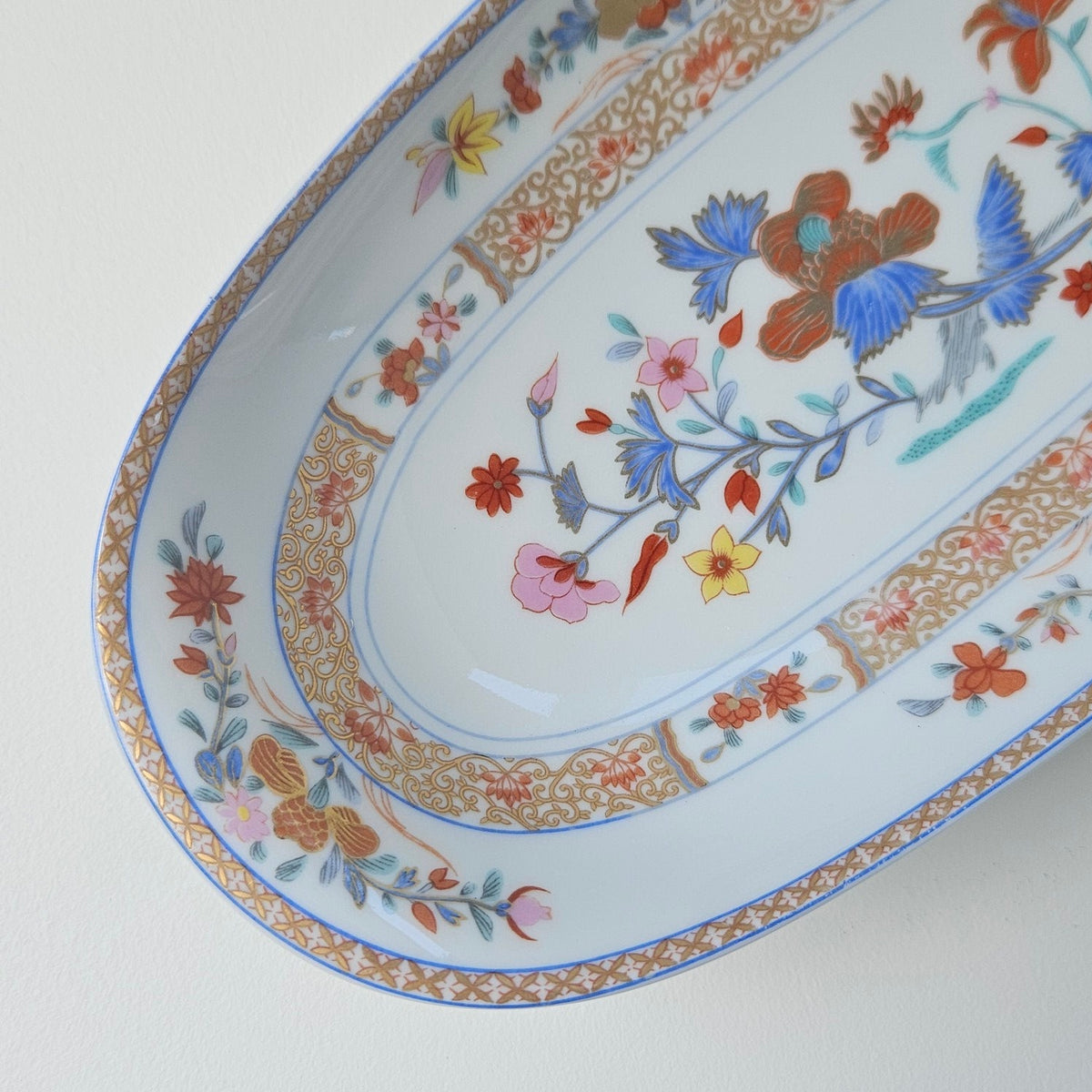 Paire de raviers – Décor Pondichery – Manufacture Bernardaud – Limoges, v. 1970-1980