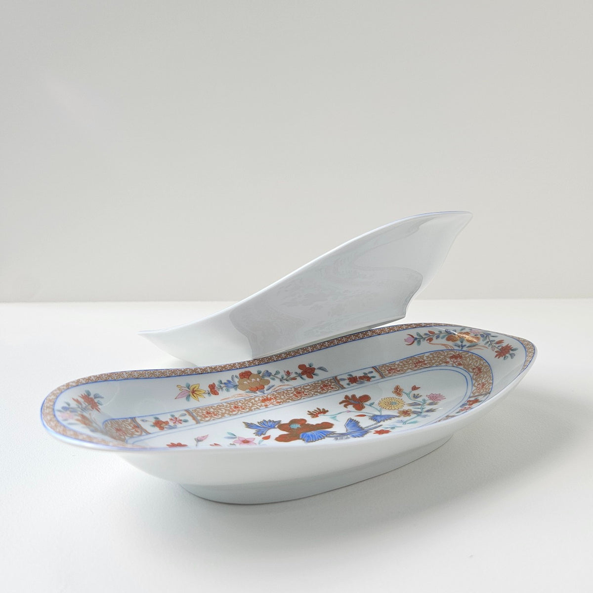 Paire de raviers – Décor Pondichery – Manufacture Bernardaud – Limoges, v. 1970-1980