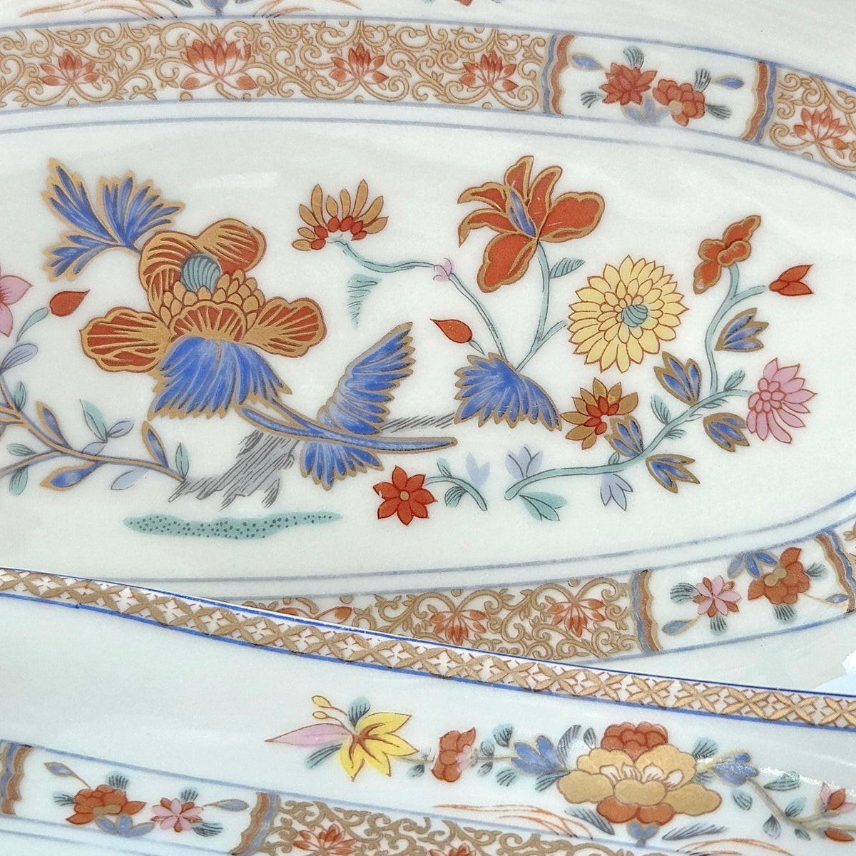 Paire de raviers – Décor Pondichery – Manufacture Bernardaud – Limoges, v. 1970-1980