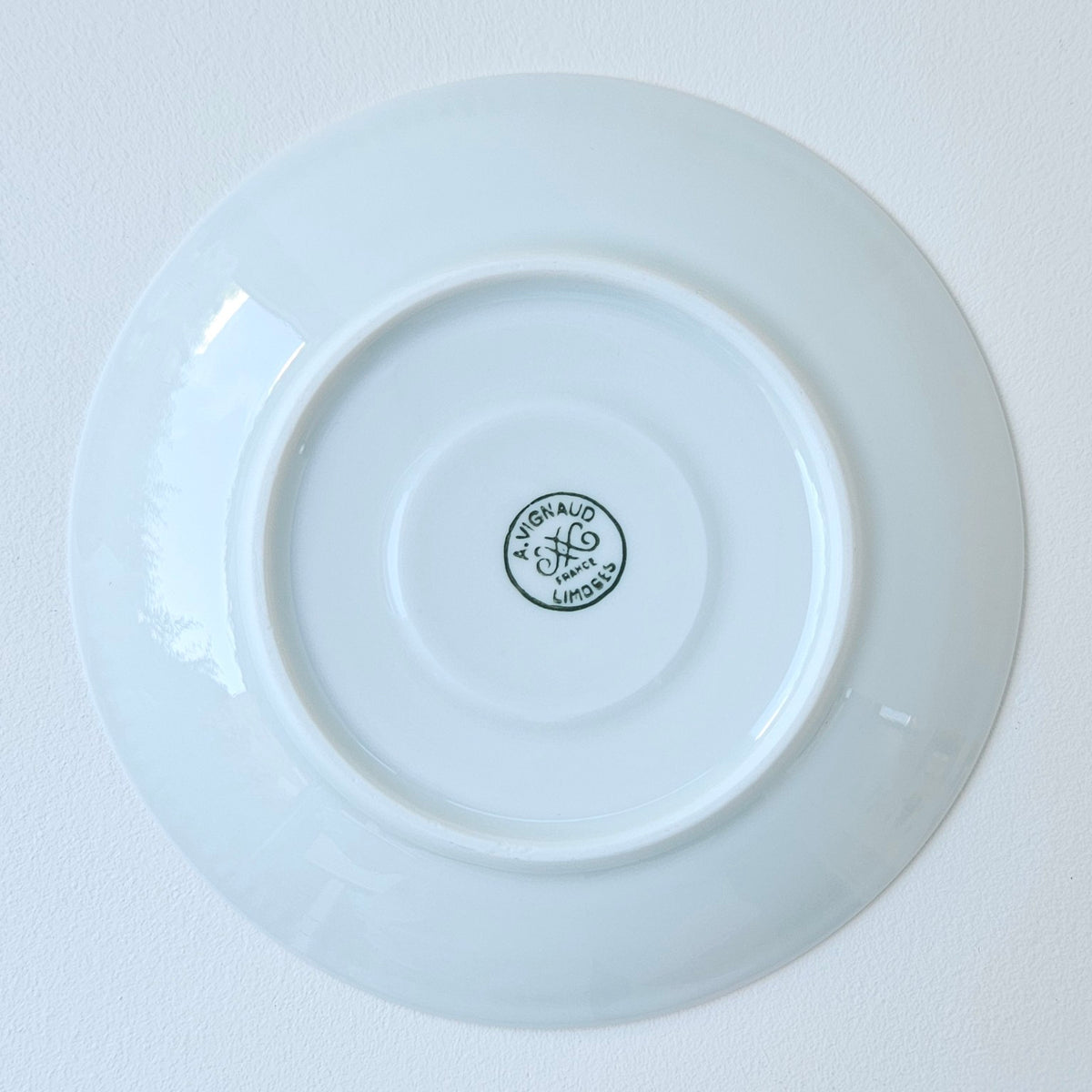 Soucoupe ancienne – Manufacture Albert Vignaud – Limoges, v. 1950