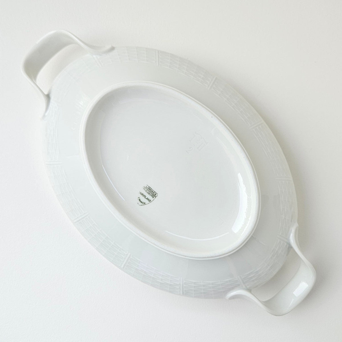 Oval Ivory Porcelain Vegetable Dish – Manufacture Théodore Haviland – Limoges, c. 1936–1945
