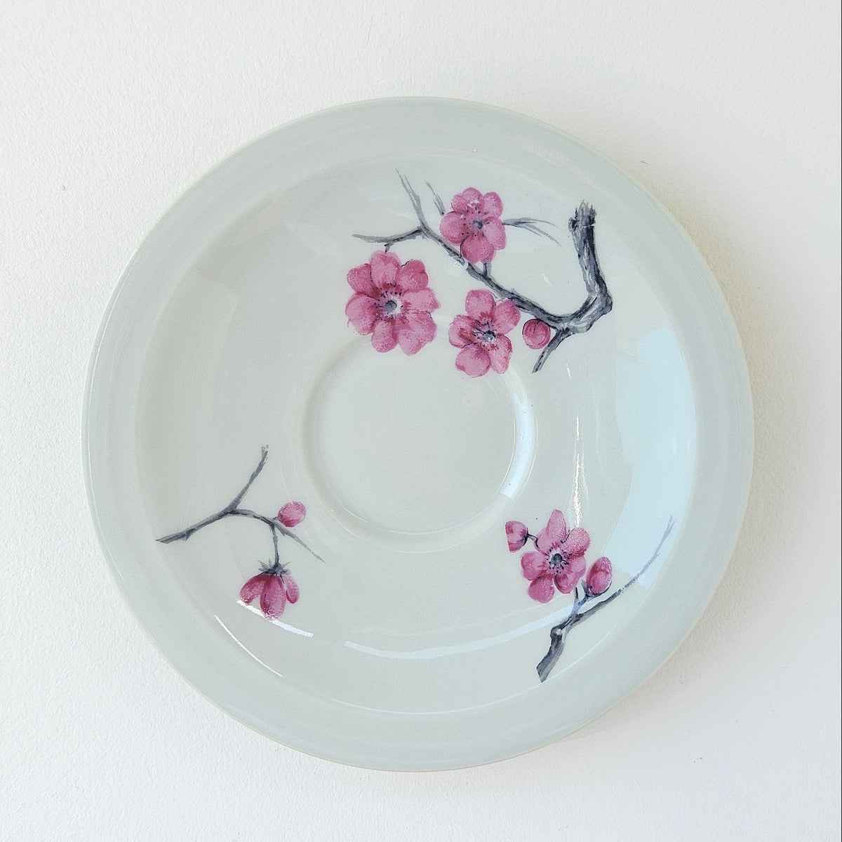 Soucoupe en porcelaine céladon – Manufacture Théodore Haviland – Limoges, v. 1890-1910