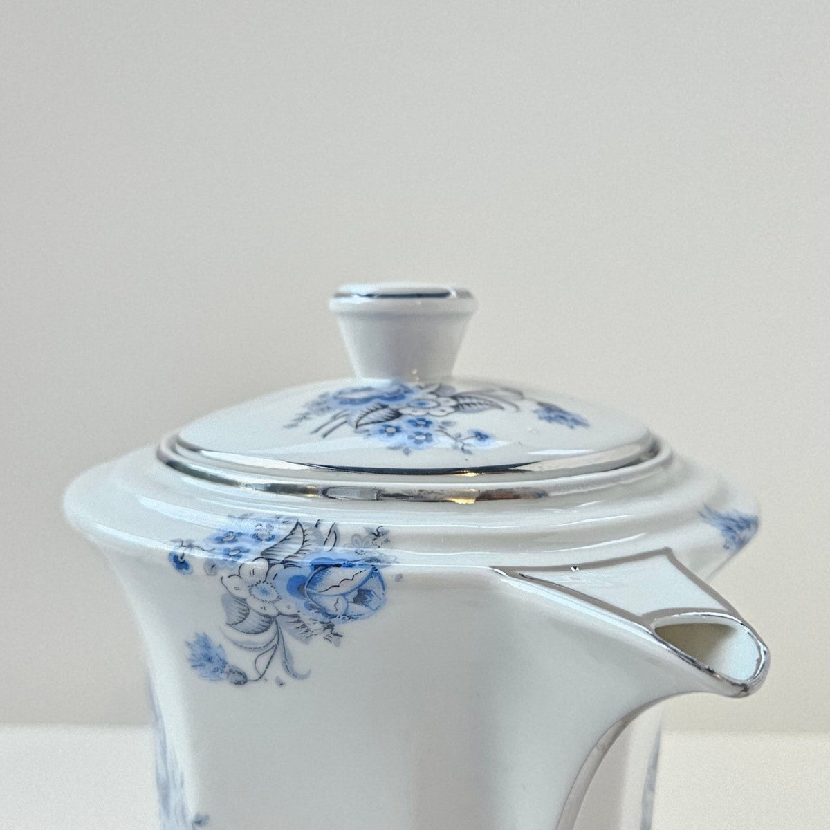 Fine Porcelain Coffee Pot – Decorator: F. G. – Limoges, c. 1950