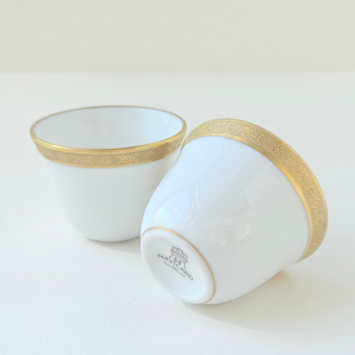 Paire de coquetiers – Manufacture Haviland – Limoges, XXIe s.