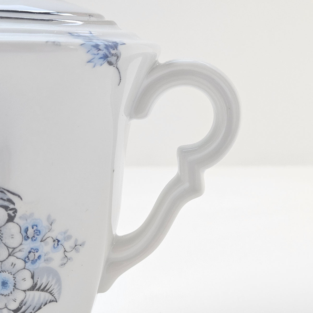 Fine Porcelain Coffee Pot – Decorator: F. G. – Limoges, c. 1950