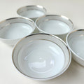 Ensemble de cinq coupelles plates – Clair de Lune – Manufacture Haviland – Limoges, XXIe s.