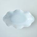 Vide-poche à bord festonné en porcelaine fine – Limoges, 2e moitié du XXᵉ s.