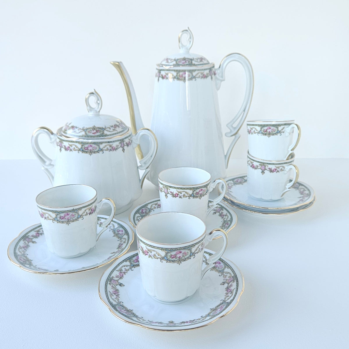 Service à café – Manufacture Robert Haviland & Aux Lions de Faïence – Limoges et Paris, v. 1930