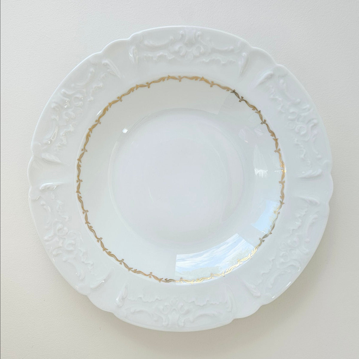 Ensemble de six assiettes creuses – Manufacture Lafarge & Cie – Limoges, v. 1960-1970