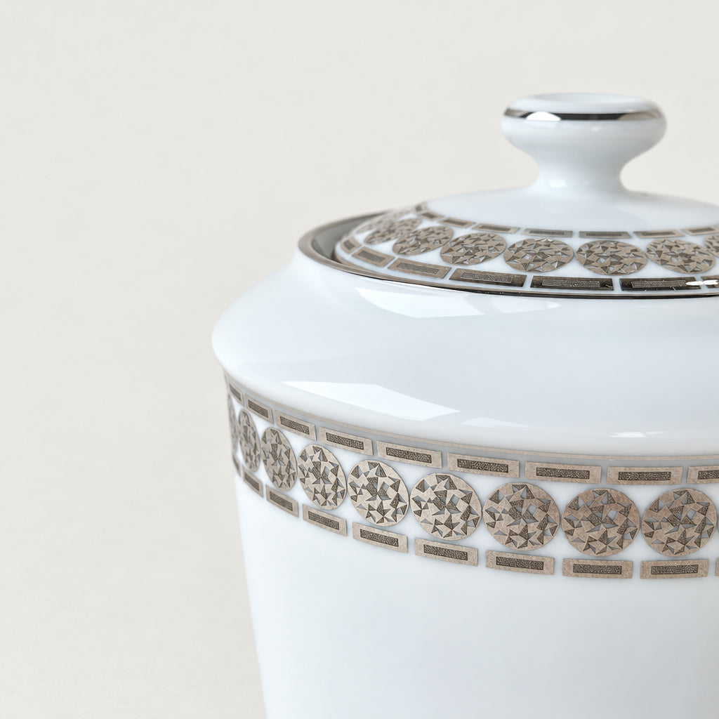 Lidded Sugar Bowl – Éternité – Manufacture Haviland – Limoges, 21st Century