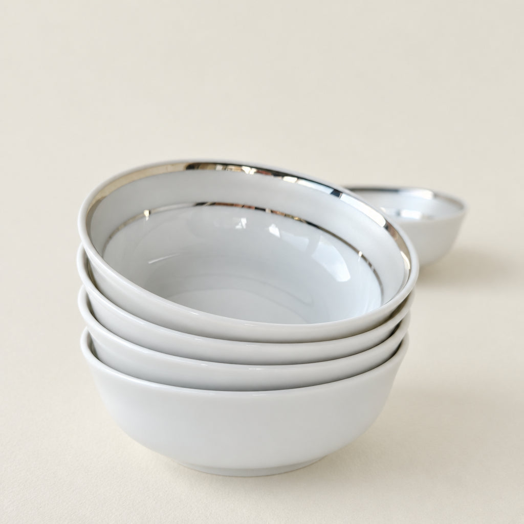 Set of Five Small Dishes – Clair de Lune – Manufacture Haviland – Limoges, 21st Century