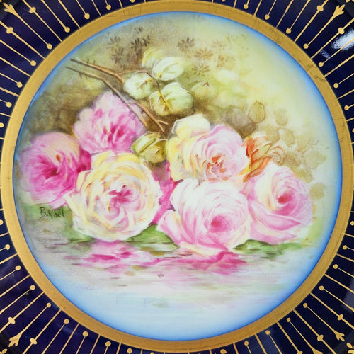 Assiette décorative – Décor B. Noël – Manufacture William Guérin – Limoges, début du XXᵉ siècle