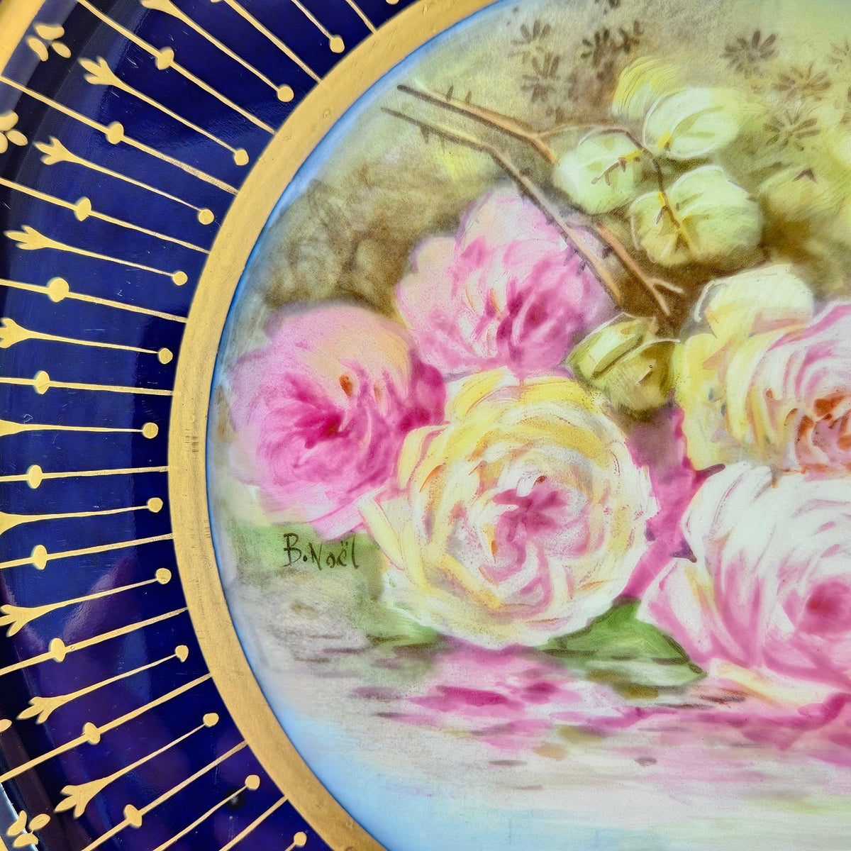 Assiette décorative – Décor B. Noël – Manufacture William Guérin – Limoges, début du XXᵉ siècle