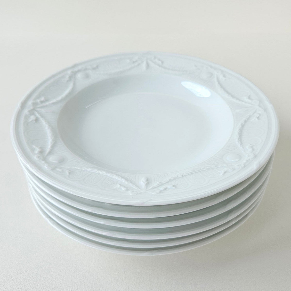 Set of Six Soup Plates – Manufacture Lafarge – Limoges, c. 1970