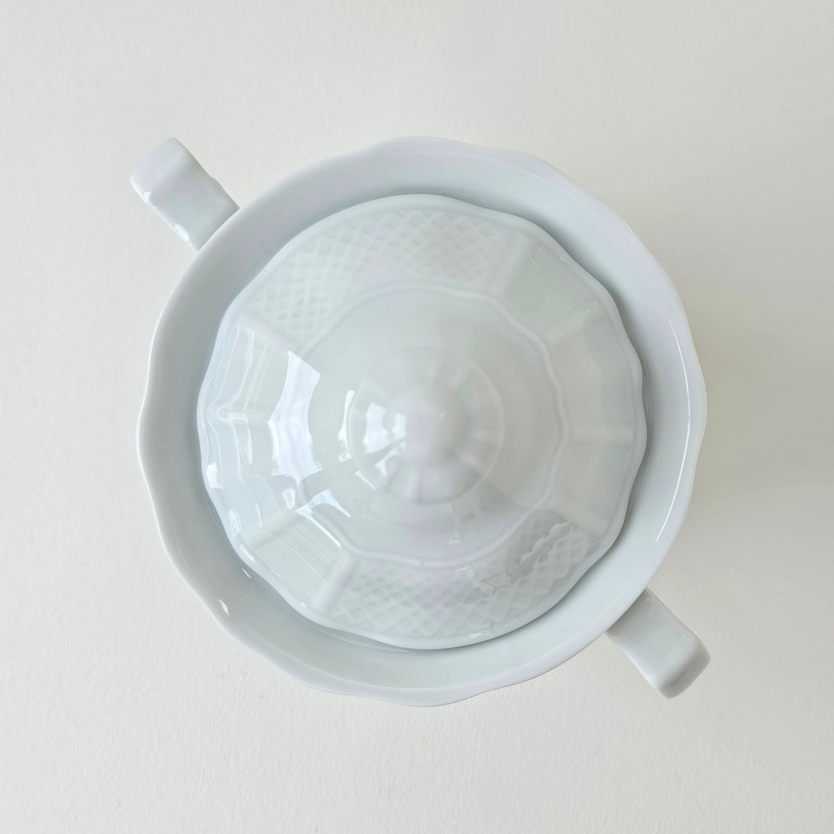 Two-Handled Covered Sugar Bowl – Manufacture Bernardaud – Limoges, 2nd Half of the 20th Century
