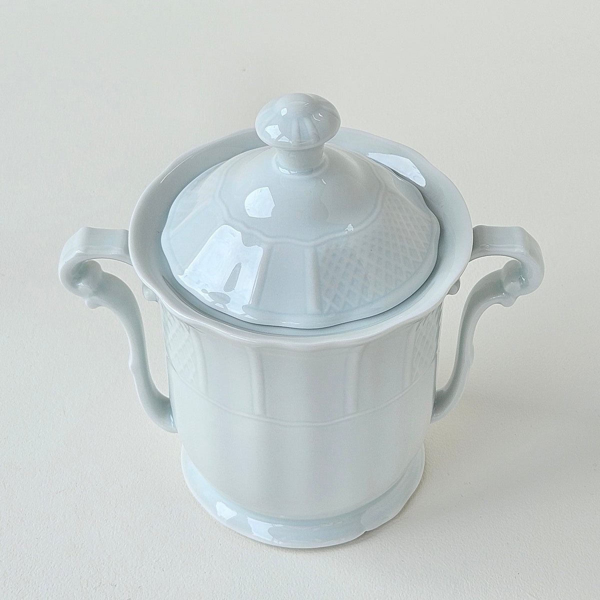 Two-Handled Covered Sugar Bowl – Manufacture Bernardaud – Limoges, 2nd Half of the 20th Century