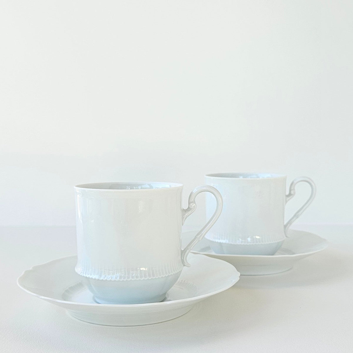 Lot de six tasses et cinq soucoupes – Manufacture Haviland – Limoges, v. 1930–1950