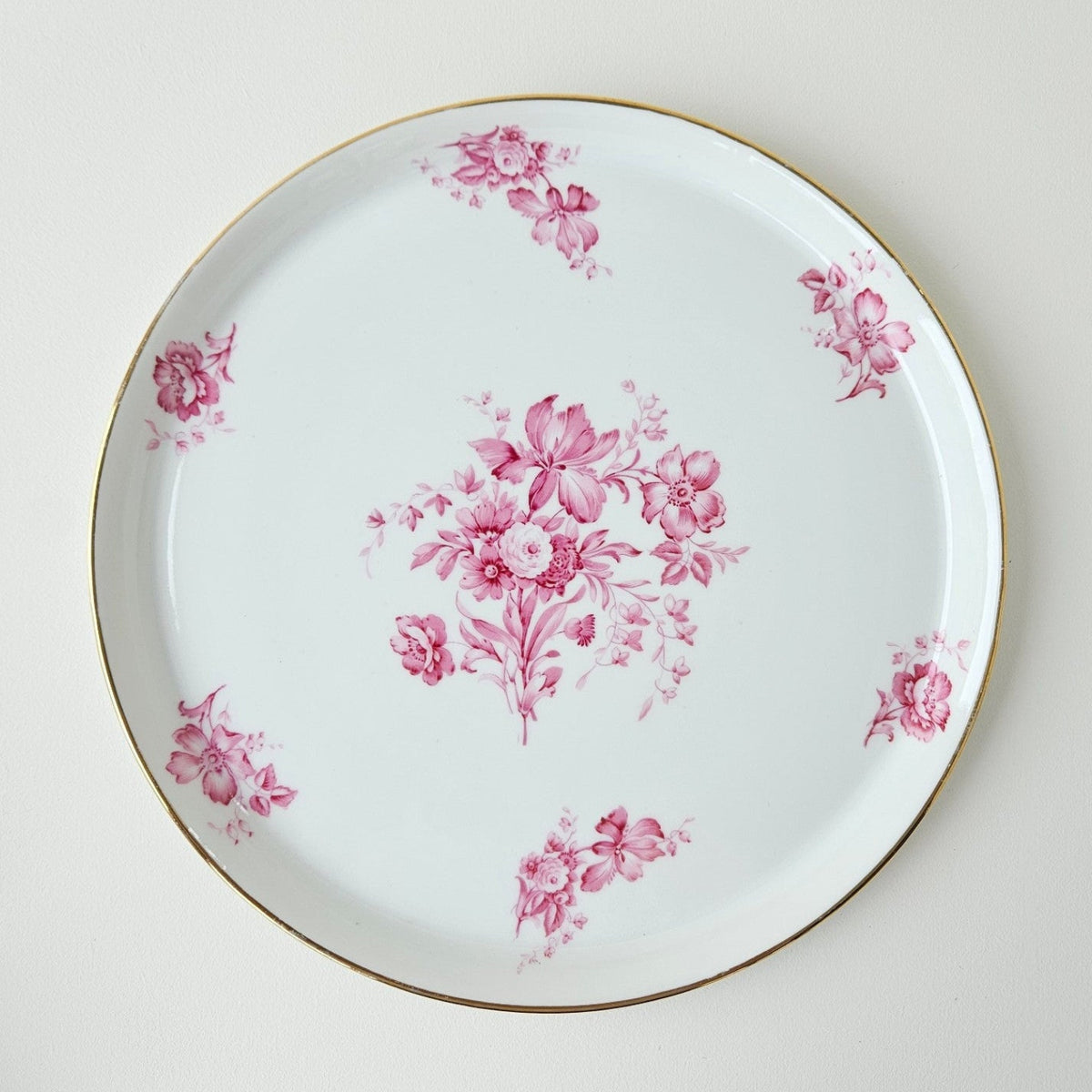 Plat de service – Décor : Salmon & Co – Manufacture Legrand F. – Limoges, v. 1925-1930