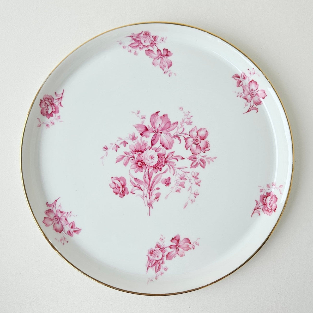Plat de service – Décor : Salmon & Co – Manufacture Legrand F. – Limoges, v. 1925-1930