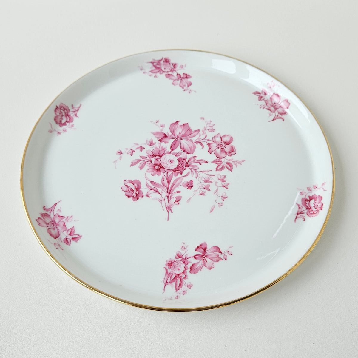 Plat de service – Décor : Salmon & Co – Manufacture Legrand F. – Limoges, v. 1925-1930