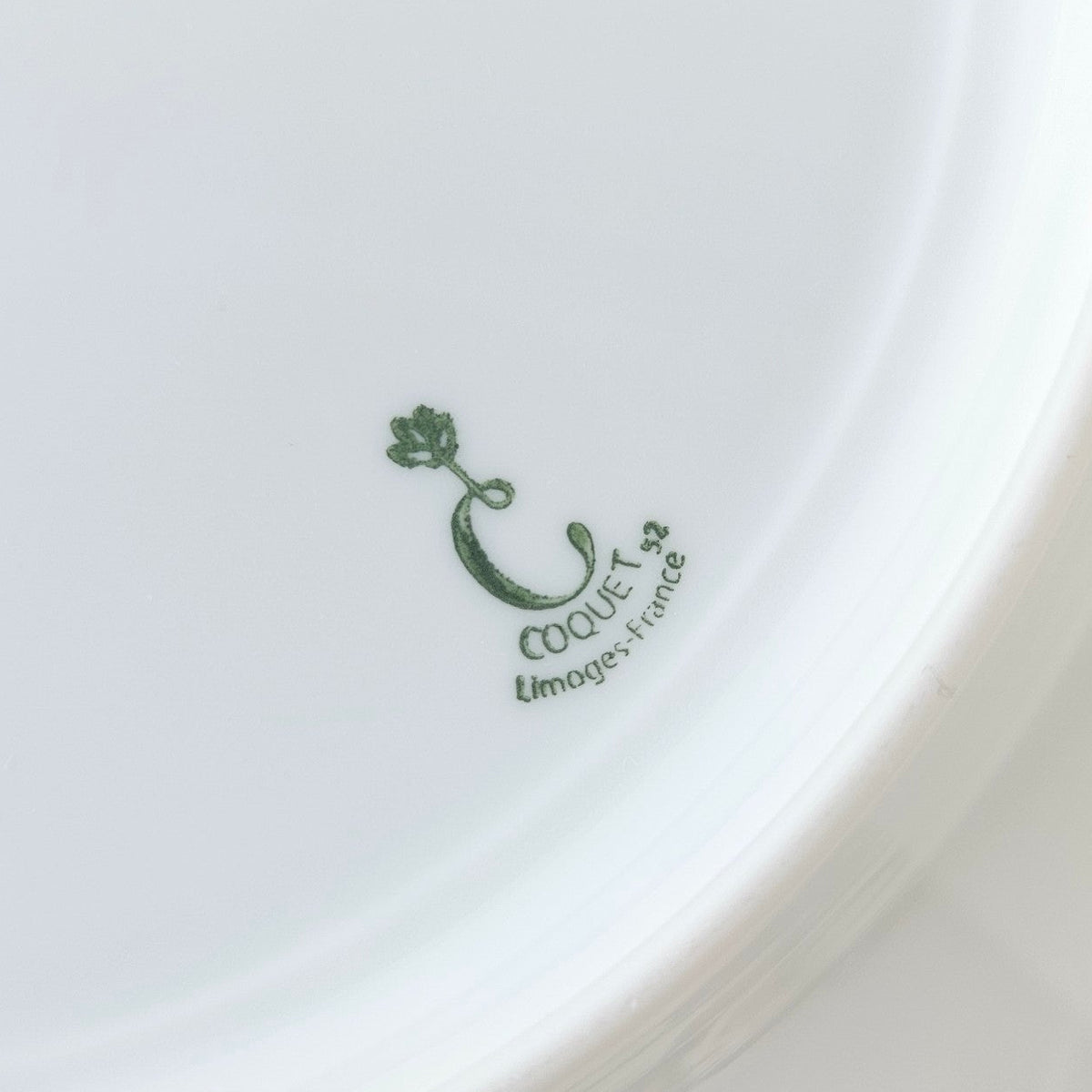 Suite de six assiettes plates – Georgia – Manufacture J.L. Coquet – Saint-Léonard-de-Noblat, XXIe s.