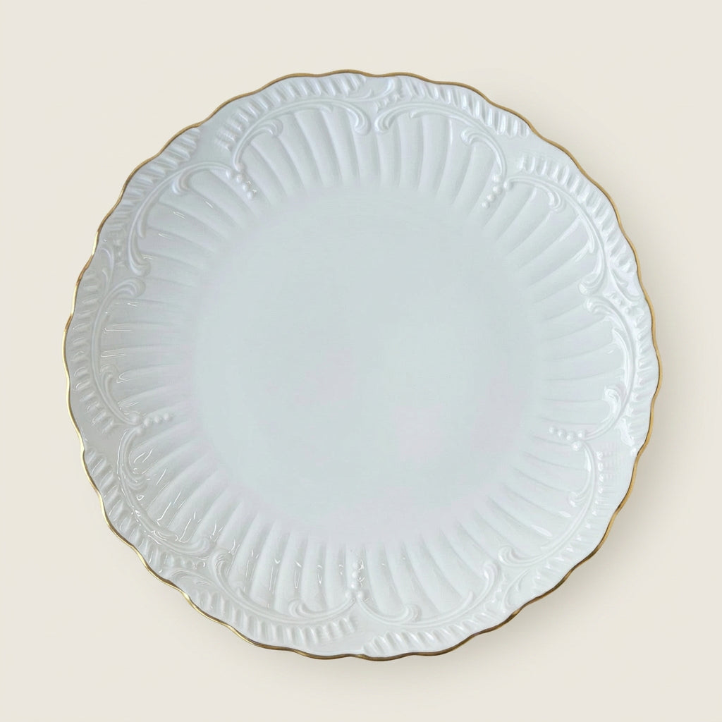 Plat de service – Filet or – Manufacture Chastagner – Limoges, 2e moitié du XXᵉ s.