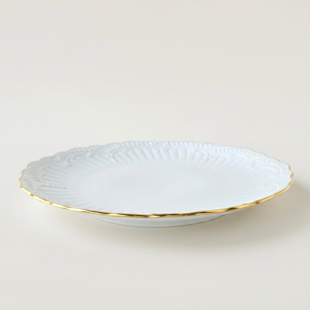 Plat de service – Filet or – Manufacture Chastagner – Limoges, 2e moitié du XXᵉ s.