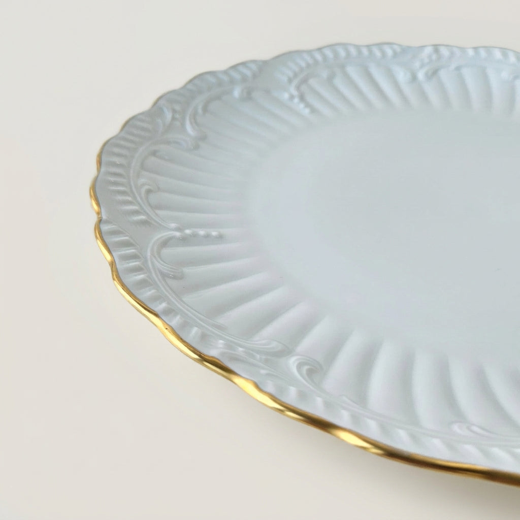 Plat de service – Filet or – Manufacture Chastagner – Limoges, 2e moitié du XXᵉ s.
