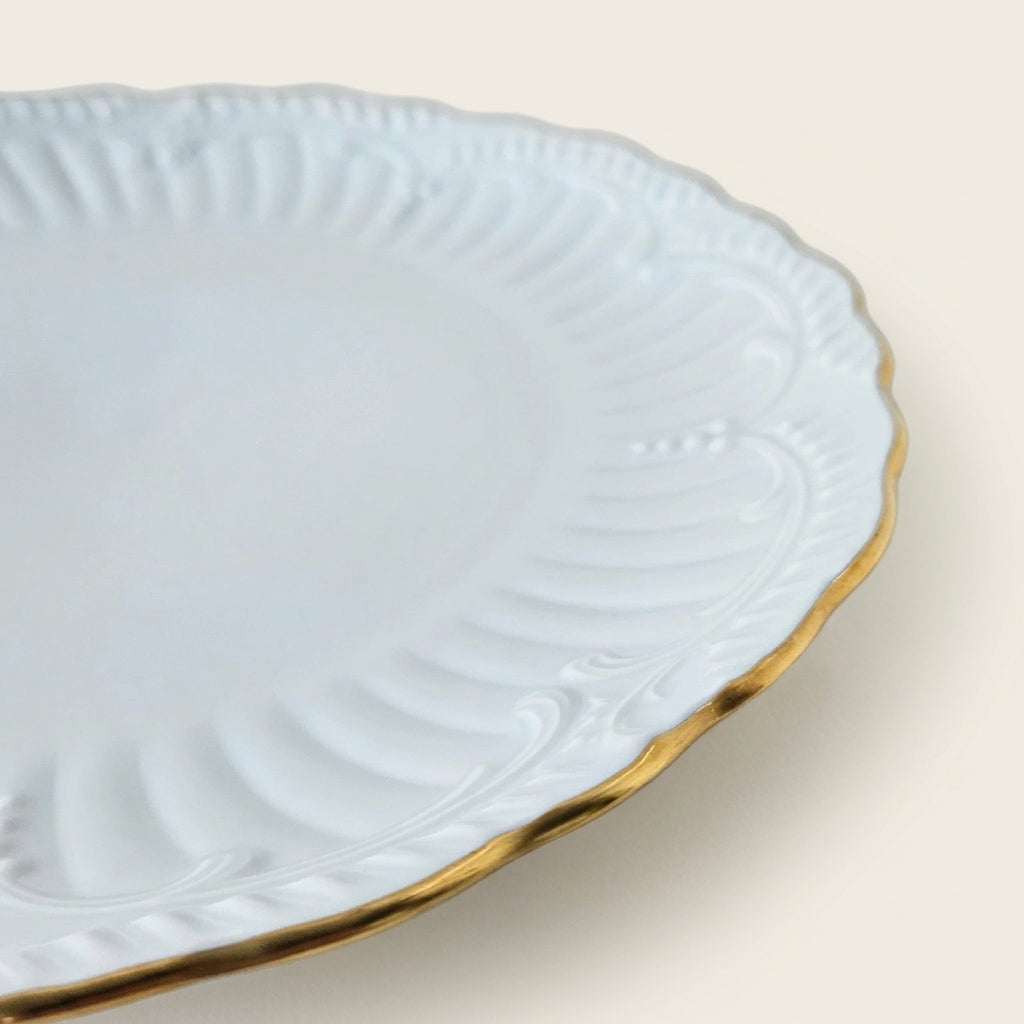 Plat de service – Filet or – Manufacture Chastagner – Limoges, 2e moitié du XXᵉ s.