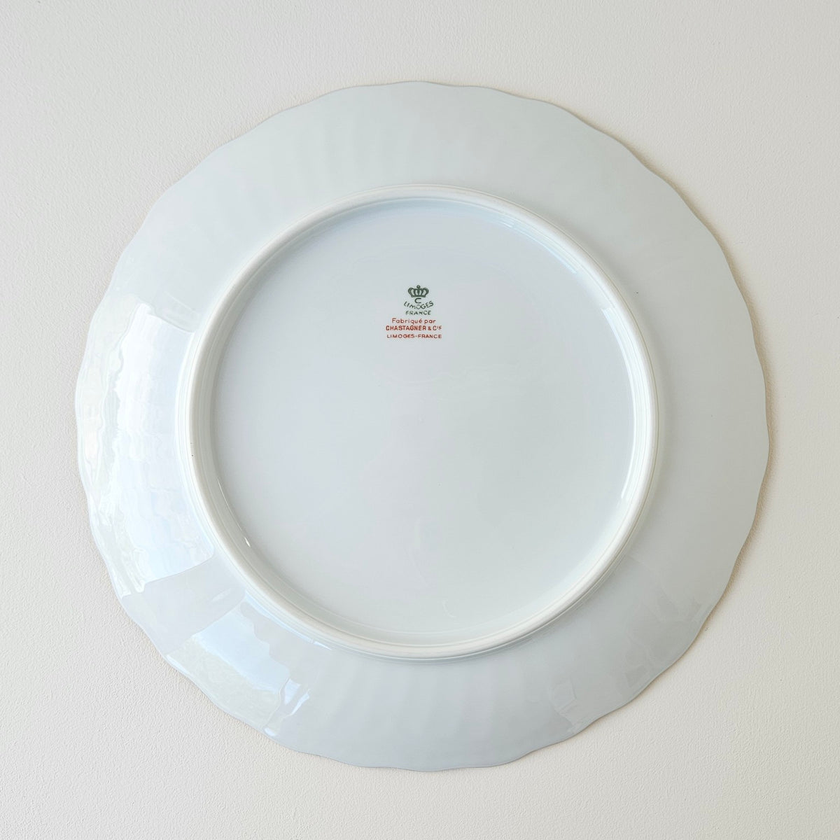 Plat de service – Filet or – Manufacture Chastagner – Limoges, 2e moitié du XXᵉ s.