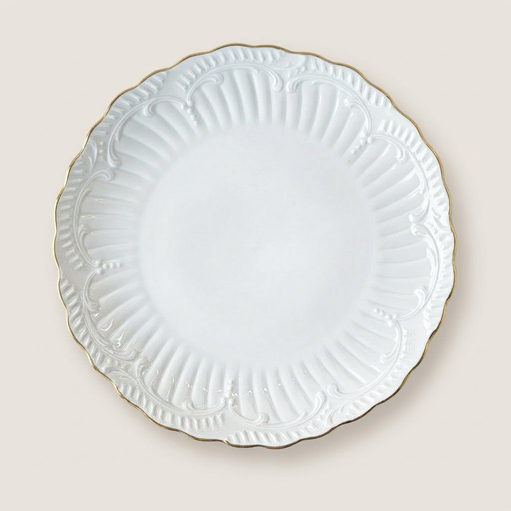 Plat de service – Filet or – Manufacture Chastagner – Limoges, 2e moitié du XXᵉ s.